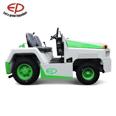 25 Kn Drawbar Pull Diesel Airport Terminal Luggage Towing Tractor