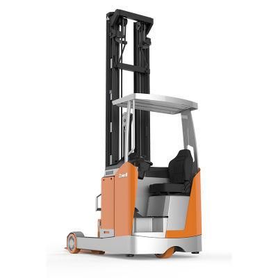 CE Approval Warehouse Sitting on Type Reach Truck with 9m Lifting Height