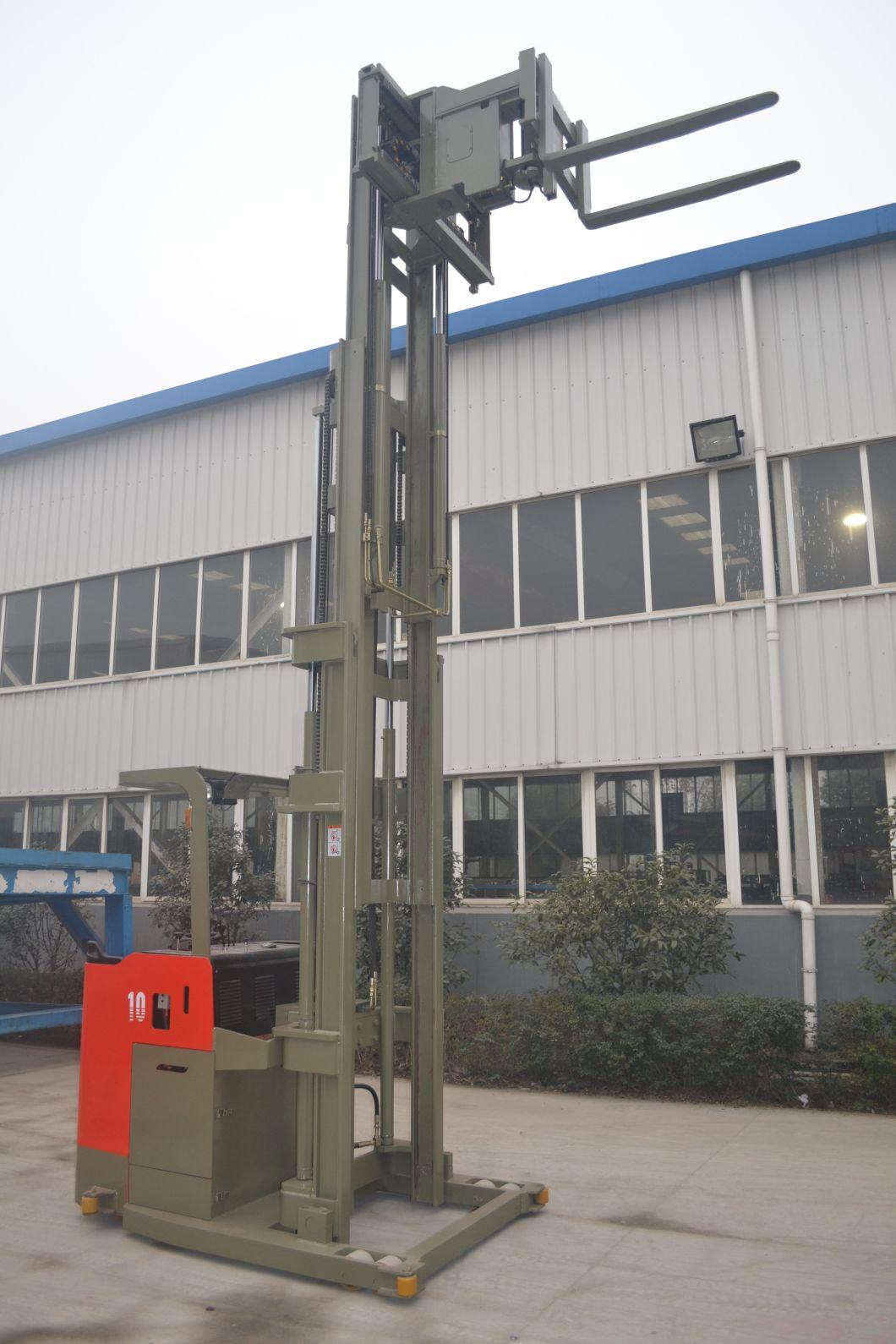 Lift Height 5.5m with Triplex Mast AC Motor 3 Way Vna Forklift Electric Stacker 5 Meter