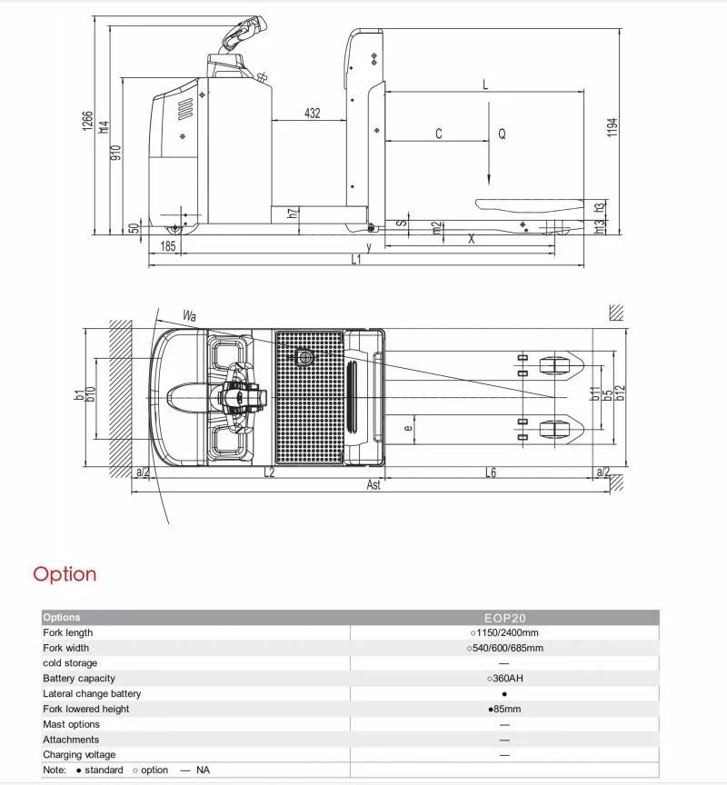 High Quality Picking Truck 2 T