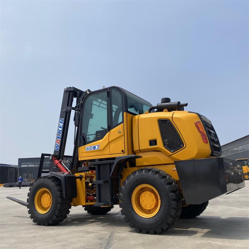 2/3/4/5/6 Ton 4WD Wheeled off-Road Forklift Small Wheel Loader Lift Lift