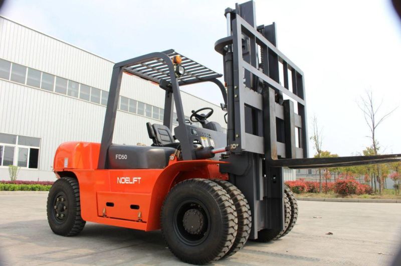 Diesel Forklift 5t Heavy Duty Diesel Forklift Use for Moving and Lifting Cargo with Japan Engine, ISO, Ce