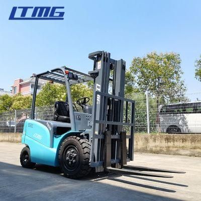 China Battery Lifting Forklift Equipment 3.5ton 4ton Electric Forklift with 3 Stage Mast