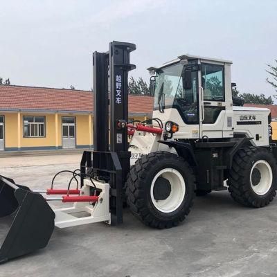Elite Et30A Bucket Diesel All Rough Terrain Forklift 3 Ton