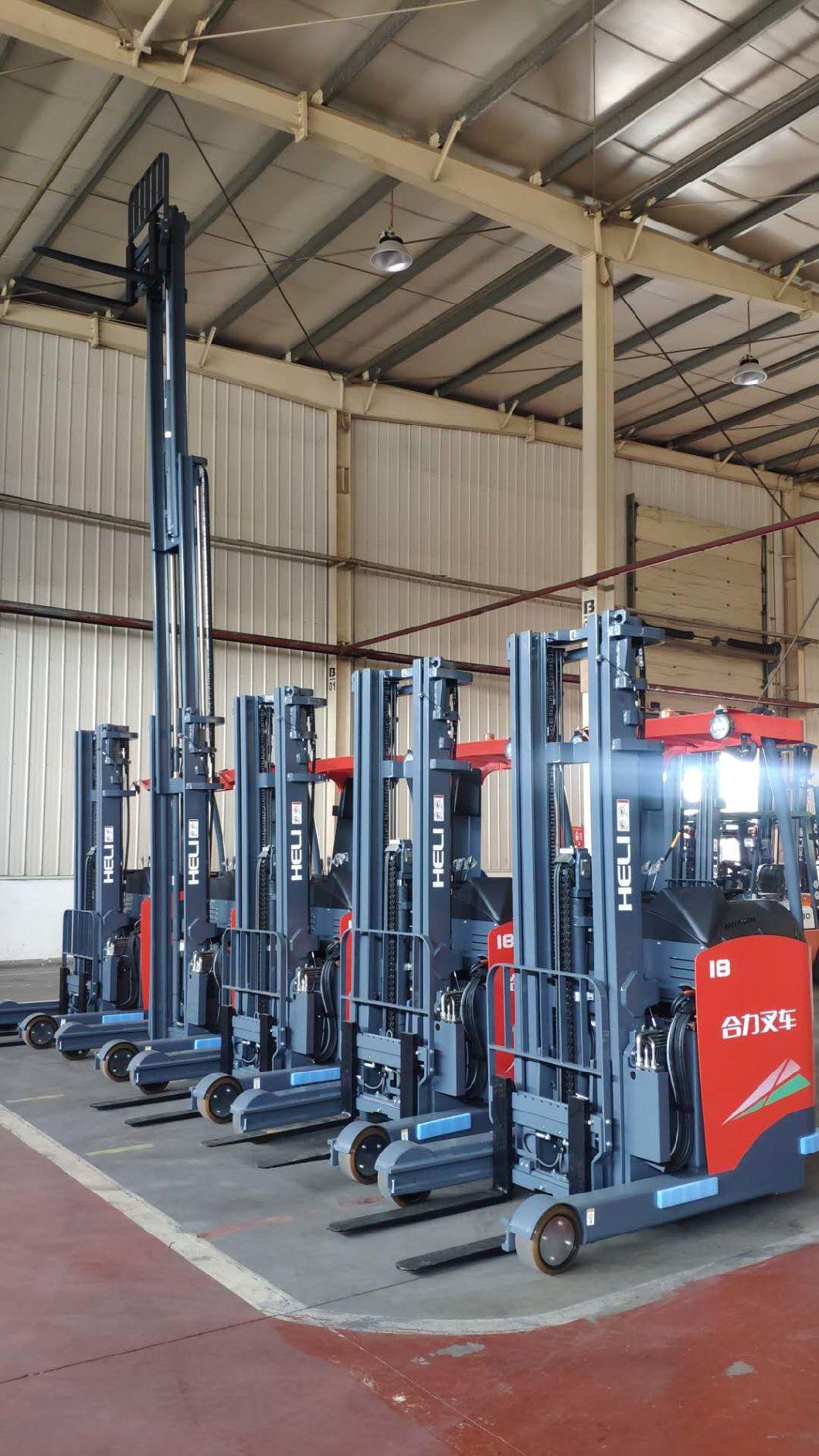 China Top Brand Heli 1.6t 1.8t 2t 3t 5t Warehouse Reach Truck Electric Forklift Cqd16