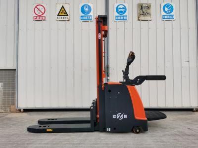 New Adjustable Onen Electric Pallet Truck Stand on Driving Stacker