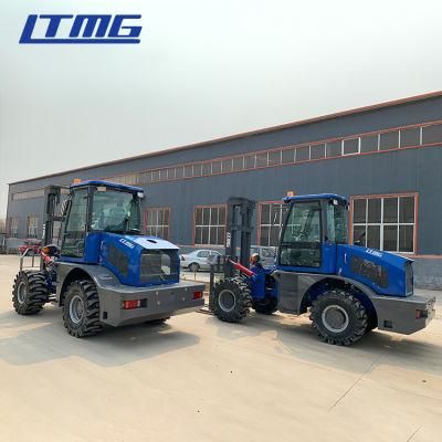 Chinese New Forklift 3 Ton 3.5 Ton Rough Terrain Forklift with Double-Bridge Four Wheel Drive