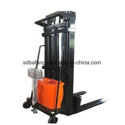 Small Turning Semi-Electric Hydraulic Lifting Stacker
