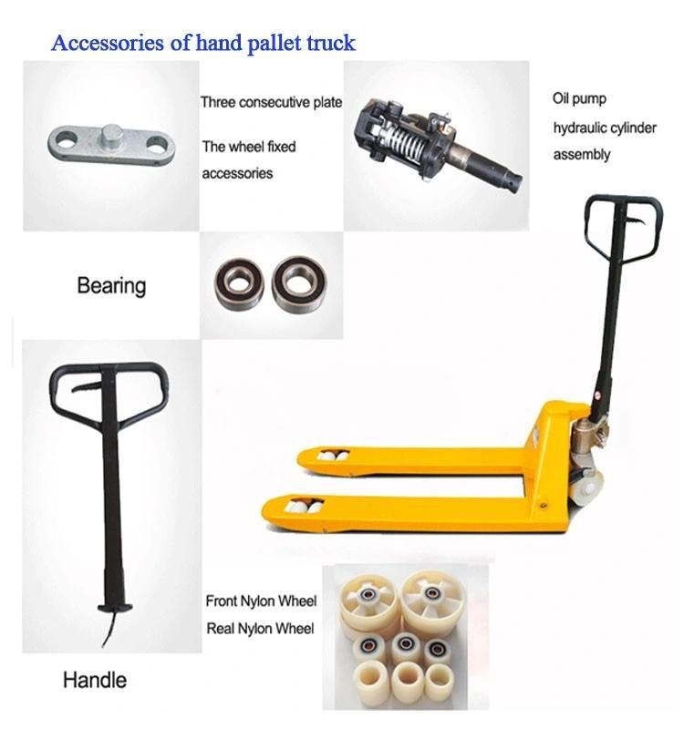 5 Ton Pallet Lift 5000kg Hand Pallet Jack 10000lbs Hand Pallet Trucks with Rubber Wheel