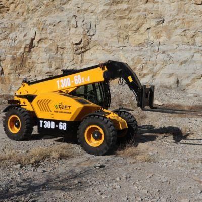 Telehandler 4X4X4 Wheel Loader Type Telescopic Forklift for Sale
