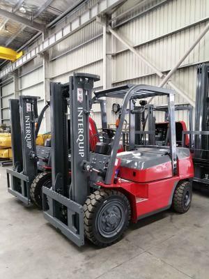 Optional Attachment Four Wheels 2000kg Diesel Forklift Truck with Electronic Hydraulic Transmission