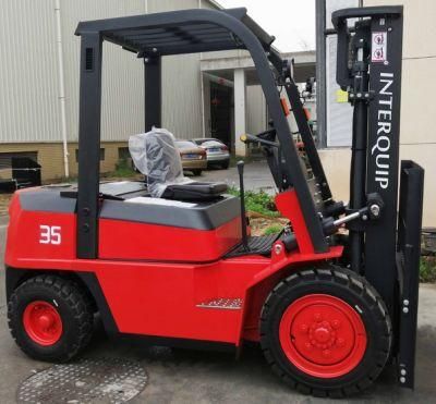 Four Wheels 3.5 Ton Diesel Forklift Truck with Optional Attachment