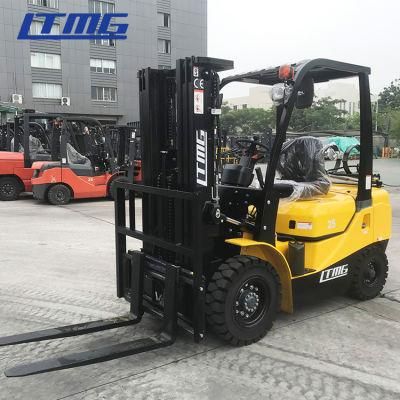 Chinese Forklift Montacarga Gasolina 2.5 Ton LPG Forklift with 3-Stage 4.5 Meters Mast Solid Tyres