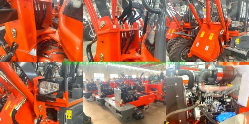 Ez936f 3t Wheel Forklift Truck Small Loader Multi Functional Mini China Forklift for Manufacturer Construction Medium Bucket Machinery Compact Front Loader