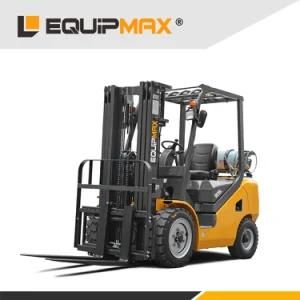 Warehouse Use 2ton Gas LPG Forklift with Full Free 5m Mast