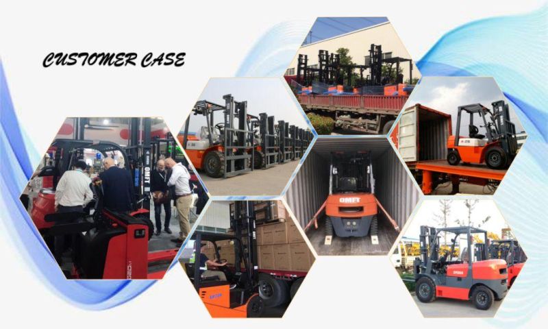 3-Wheels 1.5ton Electric Forklift with Battery and Charger 3m 3.5m 4m 4.5m 5m 5.5m 6m Mast