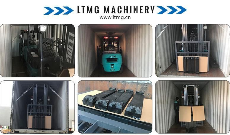 Ltmg 2ton 3ton 4ton Diesel Forklift with Paper Roll Clamp, Hinged Bucket and Bale Clamp Forklift Attachment