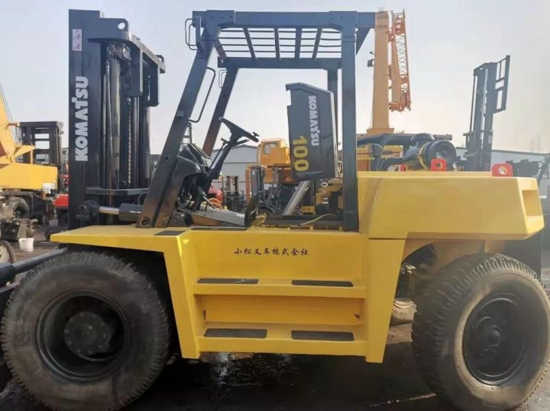 10t Komatsu Fd100 Used Diesel Forklift Japan Original Engine 10t Used Diesel Forklift Truck Komatsu Fd100 Second Hand Forklift