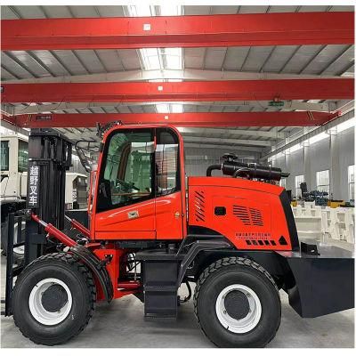 3ton 4 Wheel Drive Rough Terrain Forklift 4WD All Terrain