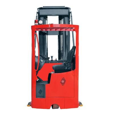 Steated 3 Way Vna Electric Forklift 1000kg 1500kg 1600kg Lithium Battery Option