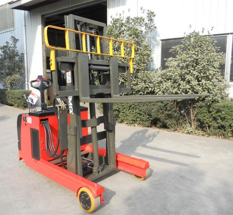 Mast Forward 1.5t Electric Reach Stacker Truck Use Into Container