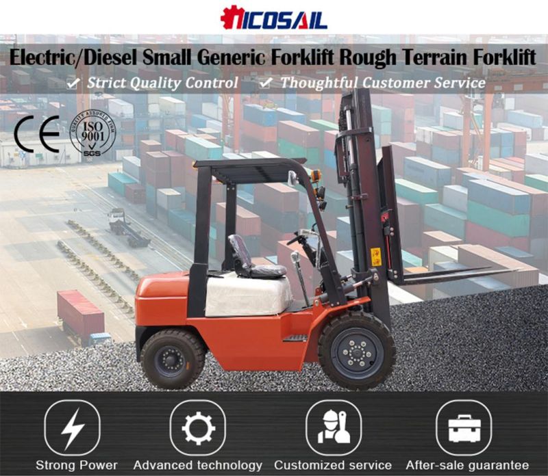 Diesel Engine Cross-Country 4X4 Terrain Forklift Truck Manufacturer