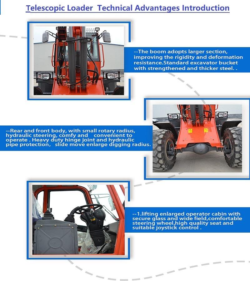 China Factory Haiqintop Strong (HQ930T) with Euro 5 Engine Farms Telescopic Loader