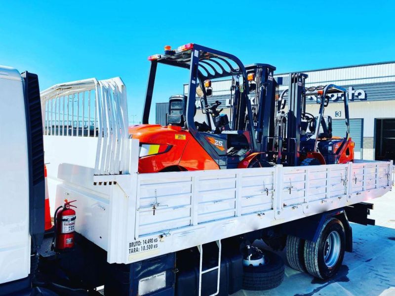 3.5ton Hand Forklift Truck LG35b in Argentina Transporting