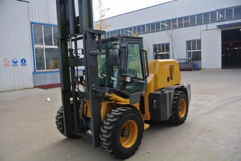 3ton China Rough Terrain Forklift with 4WD