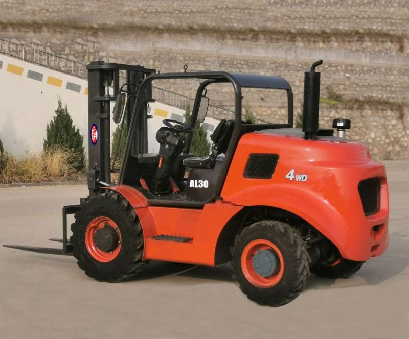 ACTIVE Brand AL30 3ton 4-Wheel Drive Rough Terrain Forklift for Sale