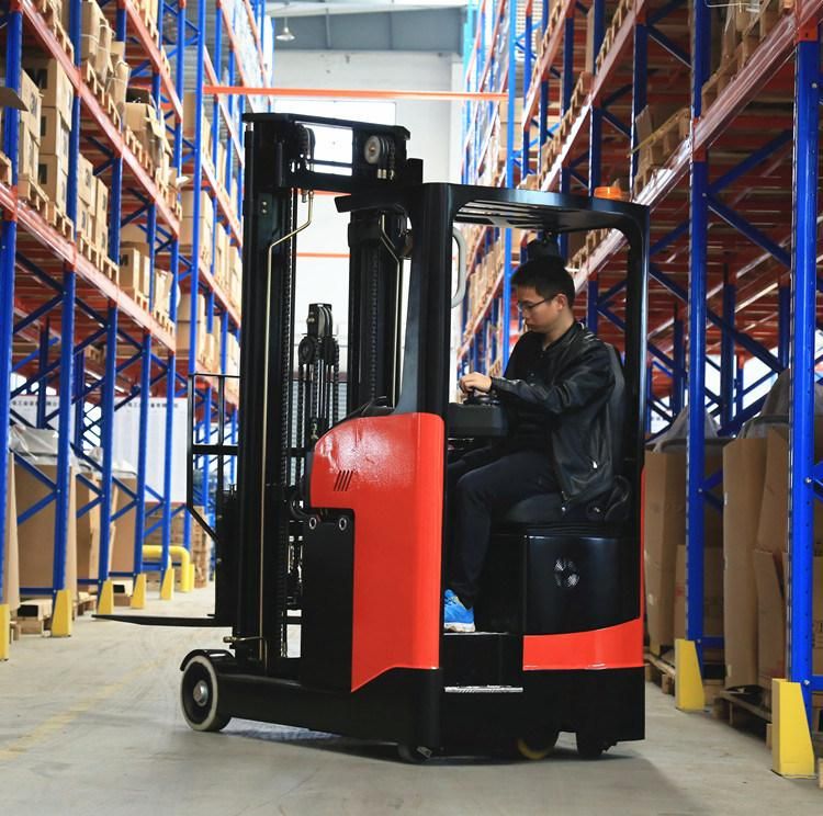 China Factory Ep 2.0t Electric Sit-Down Reach Truck with High Lifting 11m