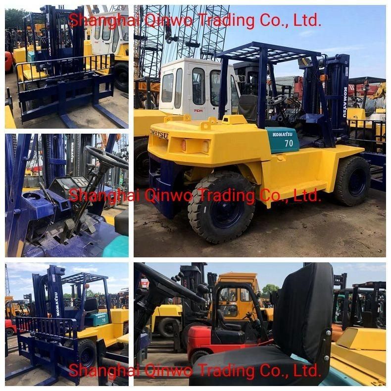 7ton Used Japanese Engine Komatsu Fd70-7 Diesel Forklift for Sale