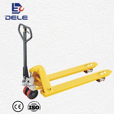 China Supplier 3000kg Hydraulic Hand Pallet Truck Forklift with Nylonwheel
