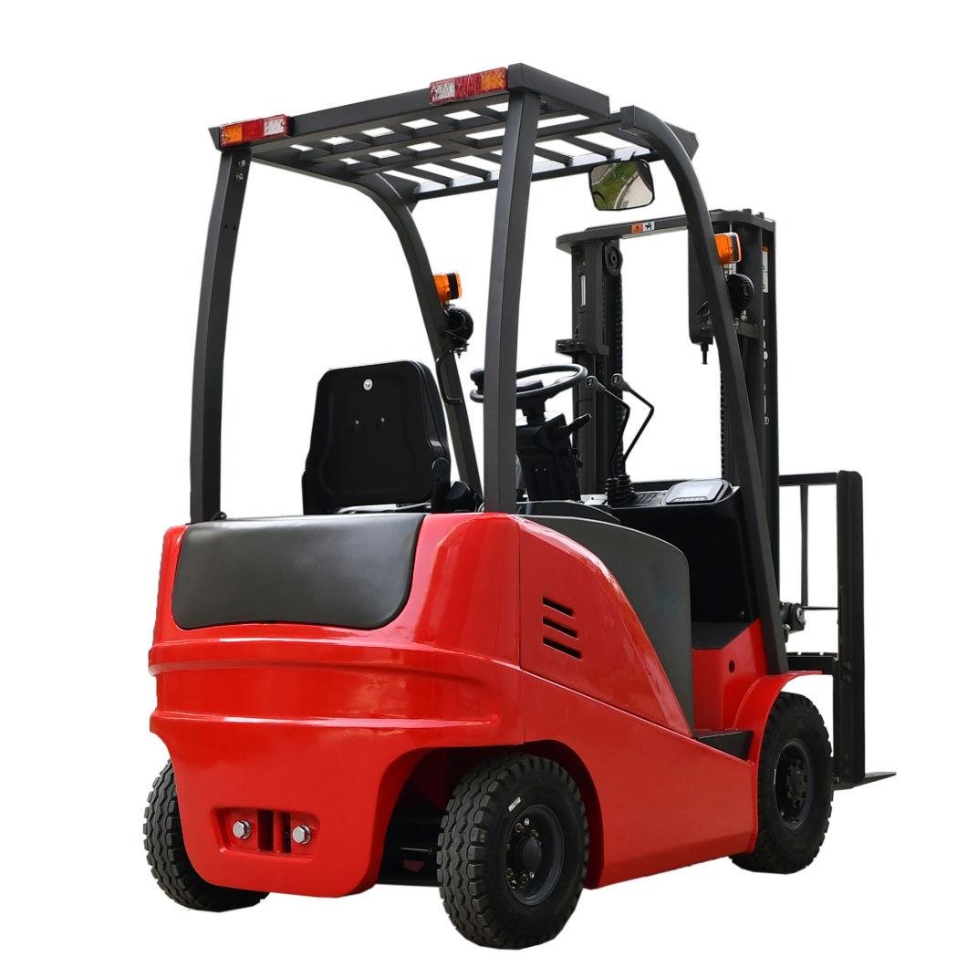 Warehouse Equipment 1500kg 2000kg Electric Forklift with 3 Stages Mast