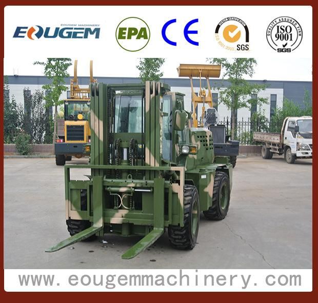 3.5ton Cpcy35 Rough Terrain Forklift with High Quality