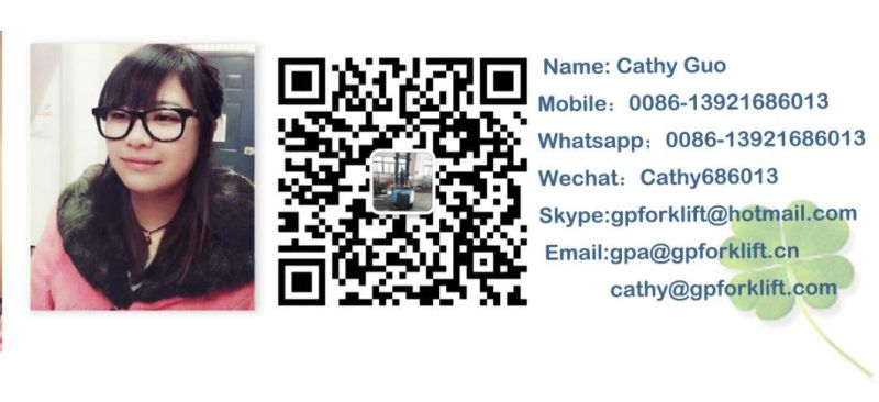 China Gp 1.2t Battery Operated Forklift AC Power Stacker Lifting Height 3500mm with Ce/ISO