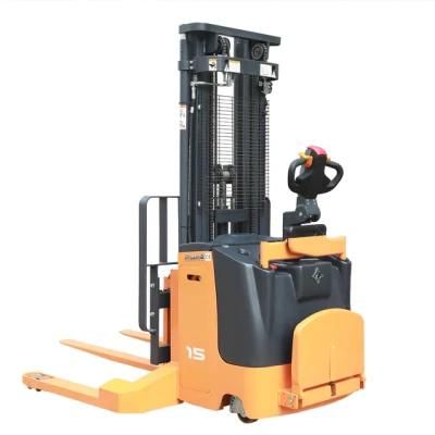 1.5 Ton Walkie Forklift Straddle Electric Powered Stacker with CE Approved
