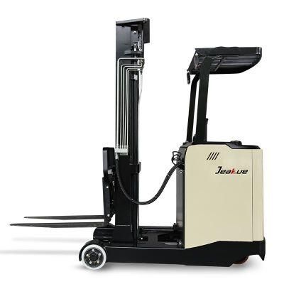 Full AC Motor 1500kg 1.5 Ton Electric Reach Truck Forklift with Lead-Acid or Lithium Battery Operated