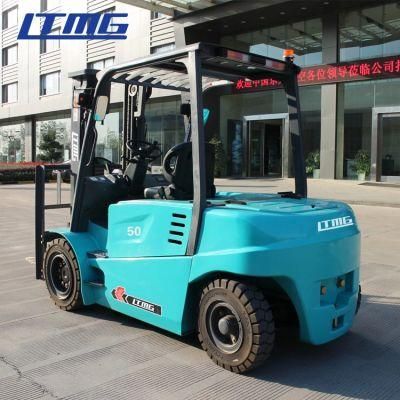 4 Ton 4.5 Ton 5 Ton Battery Forklift Truck Mini Battery Forklift with 6m 3-Stage Mast