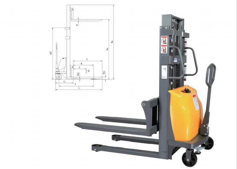 Semi Electric Stacker Forklift