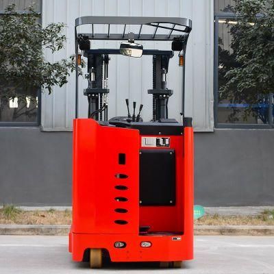 Lower Energy Consumption 2500kg Electric Reach Truck for Material Moving