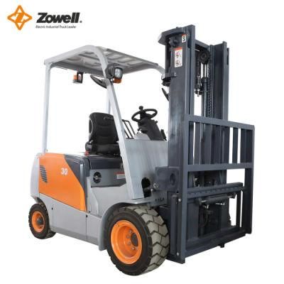 Zowell 4.5m Sitting on Inmotion/Curtis Controller CE Lithium Battery Electric Lift Truck Montacargas Power Forklift