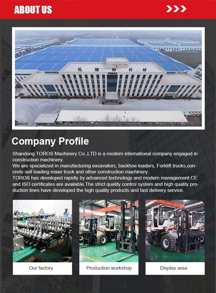 Factory Direct Sales Wholesale High Quality 3.5 Tons Cross-Country Reach Stacker Rough Diesel Forklift Price of Forklift