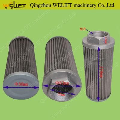 Forklift Hydraulic Oil Filter Hra01d7502 Spare Part Number Wu-160*100