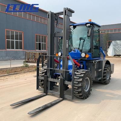 4 Wheel Drive Diesel Engine 3 Ton 3.5 Ton All Rough Terrain Forklift Loader