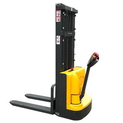 1ton 1.5 Ton Pallet Stacker Electric Stacker with Charger Battery Small Space Use Forklift