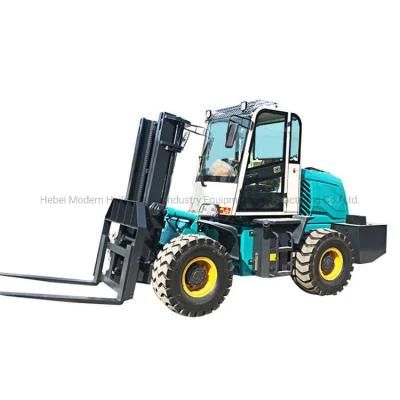 Diesel Engine 2022 Huaya China Forklifts 4WD Rough Terrain Forklift