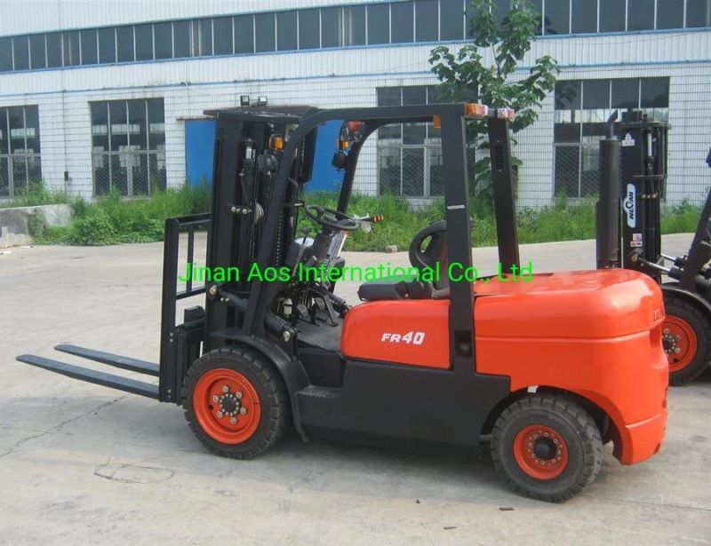 Optional Construction Machinery Fr40 4t Lifting Equipment 4ton Diesel Forklift Truck