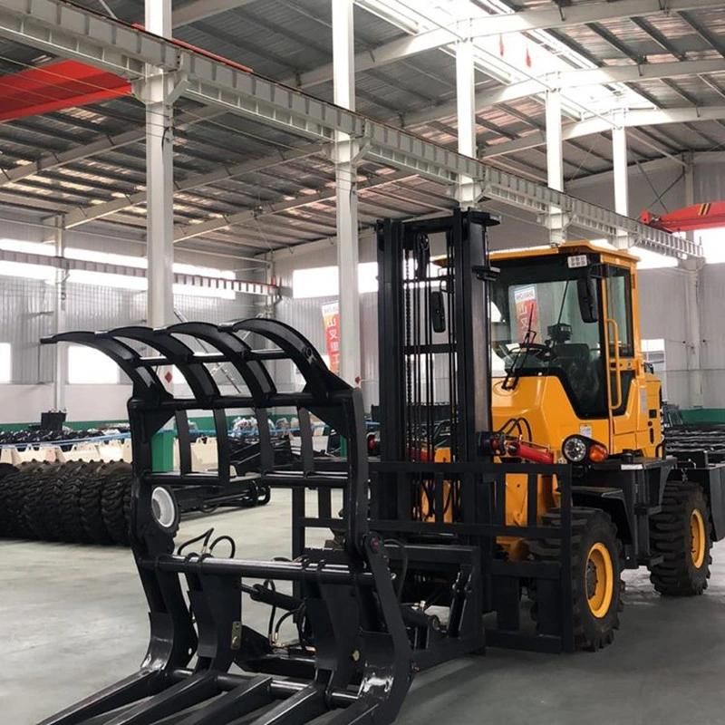 All Road Condition 3.5 Ton Rough Terrain Forklift with Lumber Clamp