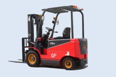4 Wheel Electric Forklift with Ce Certificate Competitive Price Duplex Mast Battery Operation Capacity 2000kg-3000kg